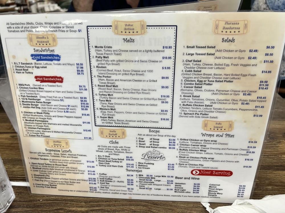 Starz Restaurant Menu image 1